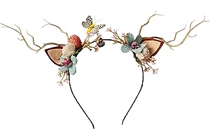 Vivivalue Floral Crown Women Flower Headband Floral Headpiece Halo Wedding Party Festival Photos