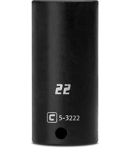 GEARWRENCH 3/8" Drive 22mm Deep Impact Socket - 6 Point Metric - Chrome Molybdenum Steel