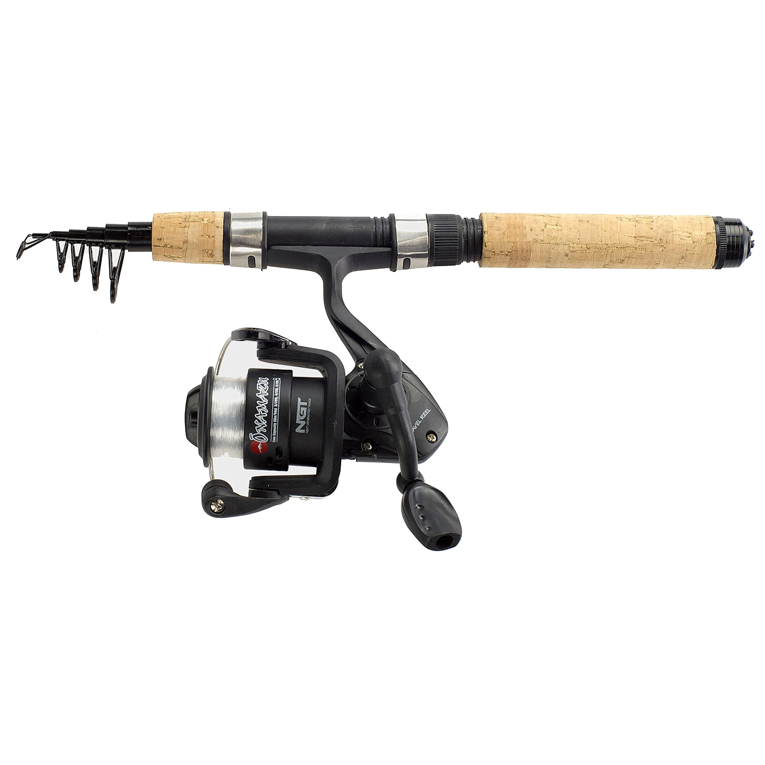 NGT Onamazu Mini Travel Telescopic Rod and Reel Combo - Green, One Size