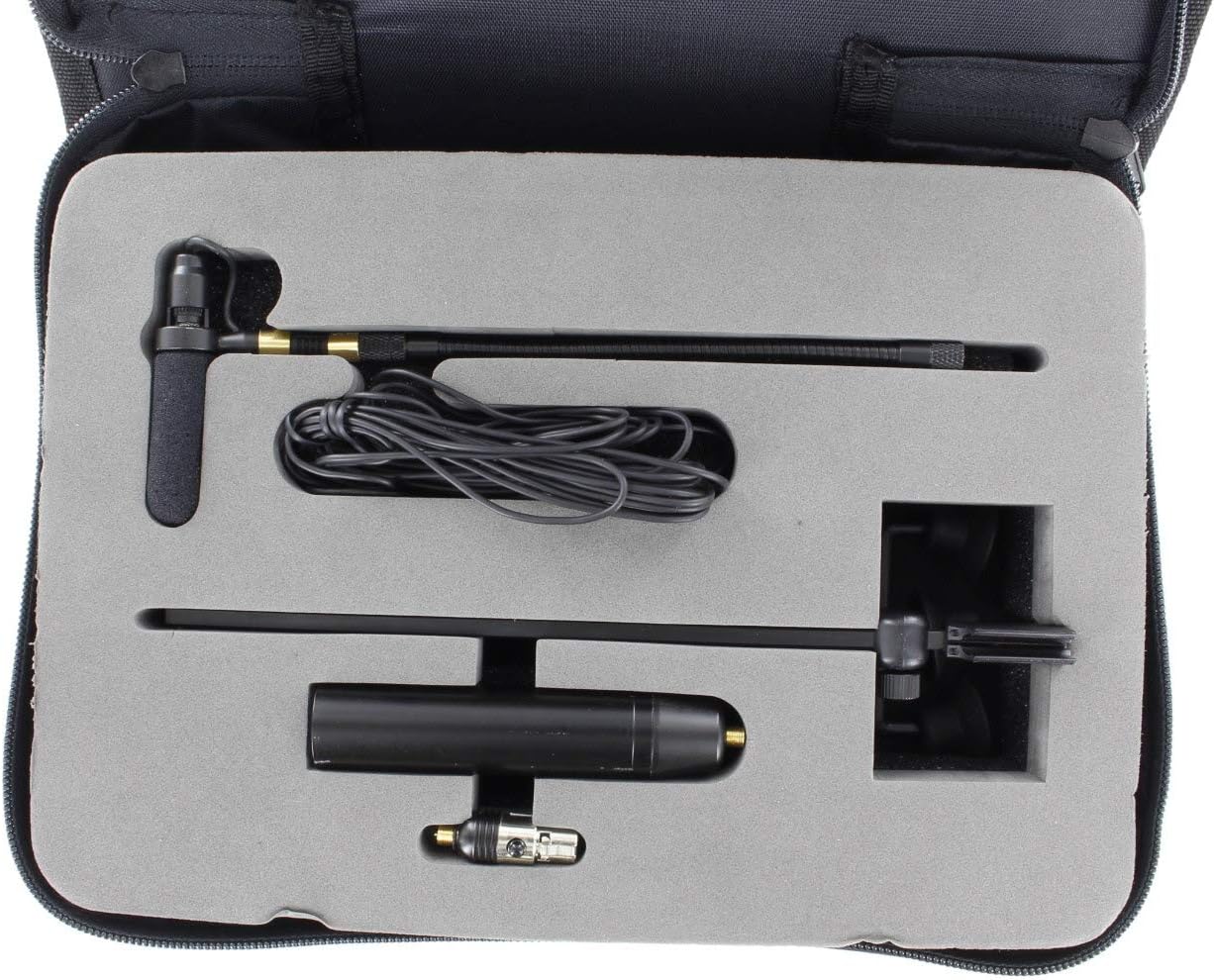 AV-JEFES PMM19B-SH4-PA Piano Clip-On Musical Instrument Microphone for Shure Wireless Microphone and Phantom Power Input: Home Audio & Theater