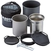 SOTO Cooker Mug Set, Lightweight, Compact, Solo Duo, Mountain Climbing, Trekking, Camping, Outdoor Activities
