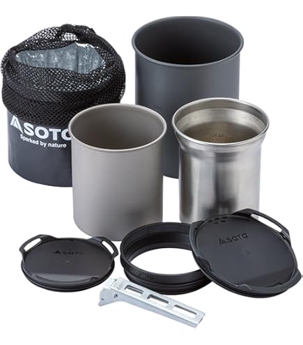 Amazon.com : SOTO Aero 450ml Titanium Backpacker Mug - Double Wall