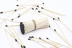 4" Inch Long Wooden Refill Matchsticks with Strike