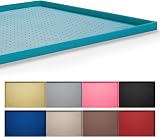Hubulk Dog Feeding Mat 100% Silicone 19x12 Green Non-Slip Dishwasher Safe