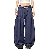 PEAINJ Baggy Jeans for Women Men Wide Leg Barrel Jeans Striped Loose Denim Pants Casual Sweatpants Vintage Clothes