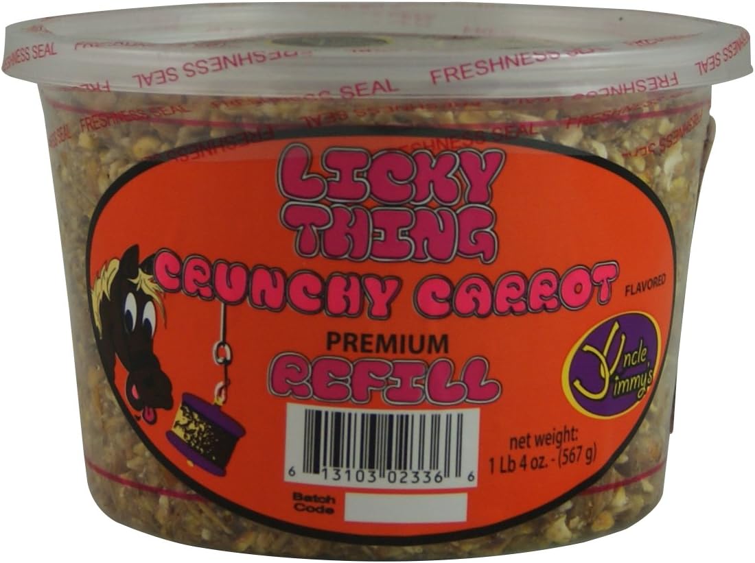 Uncle Jimmys Horse Stable Boredom Licky Thing Crunchy Carrot