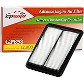 EPAuto GP858 (CA11858) Engine Air Filter, Replacement for Nissan Rogue (2014–2020), Rogue Sport (2017–2021), Qashqai (2017–20