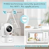 Blemil Upgrade Baby Monitor 29H Battery 4.3 Inch IPS Split Screen 2 Cameras view 5