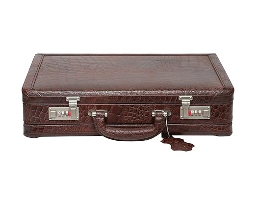 Hyatt Genuine Leather Expandable Briefcase Office Bag.