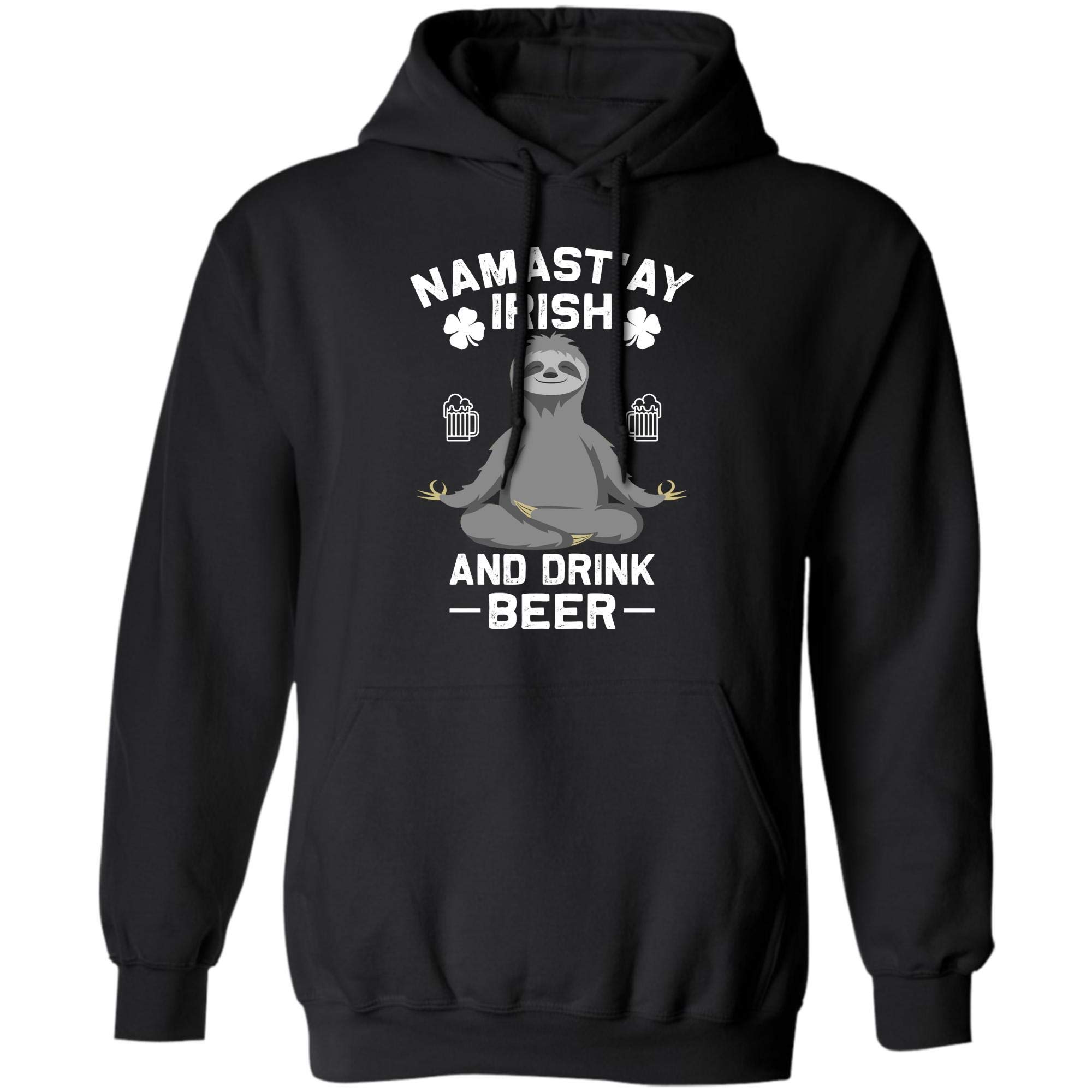  Namast Ay Irish Patricks Day T Shirt Drink Beer With Shamrock