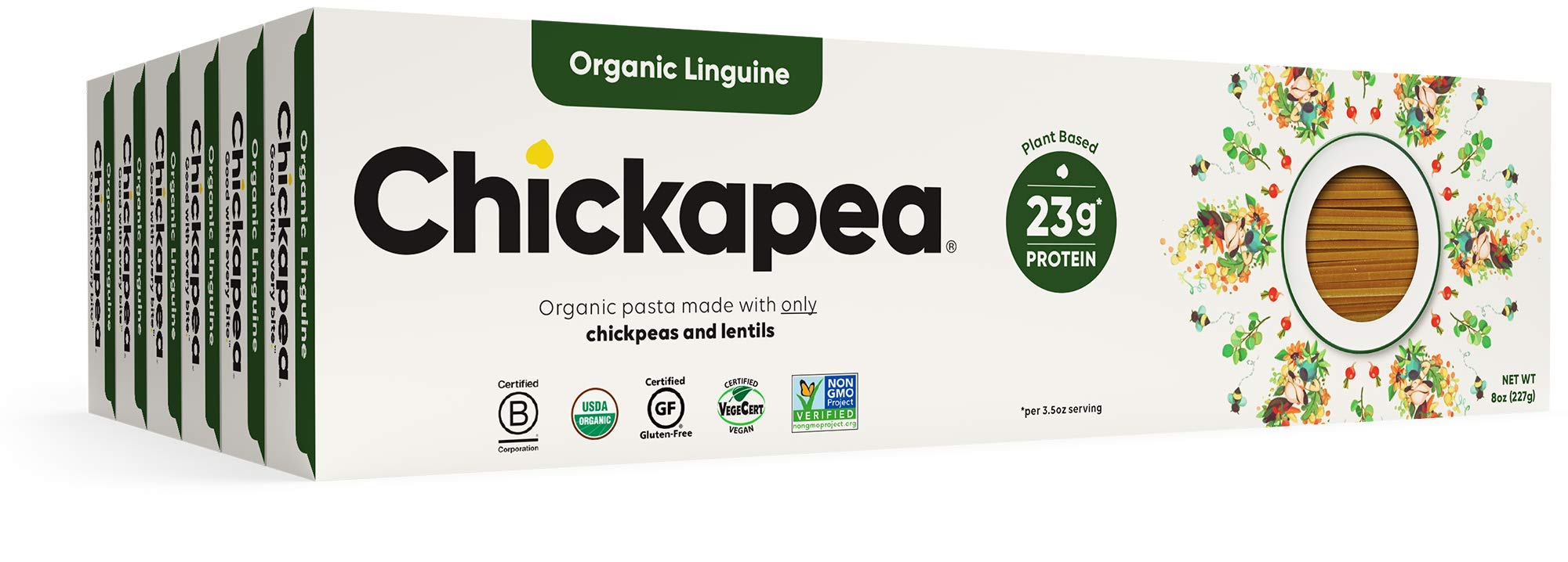 Buy Chickpea Pasta, High Protein Organic Linguine by Chickapea, Lentil
