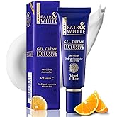 Fair and White Exclusive, Brightening Gel Cream - 30 ml / 1 Fl oz - Deeply Moisturizes, Formulated to Fade Dark Spots with Vitamin C, Glycerin &amp; Castor Oil