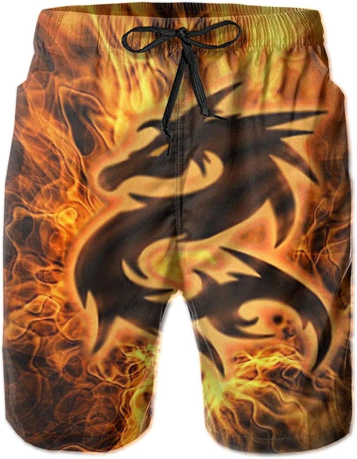 men's flame swim trunks
