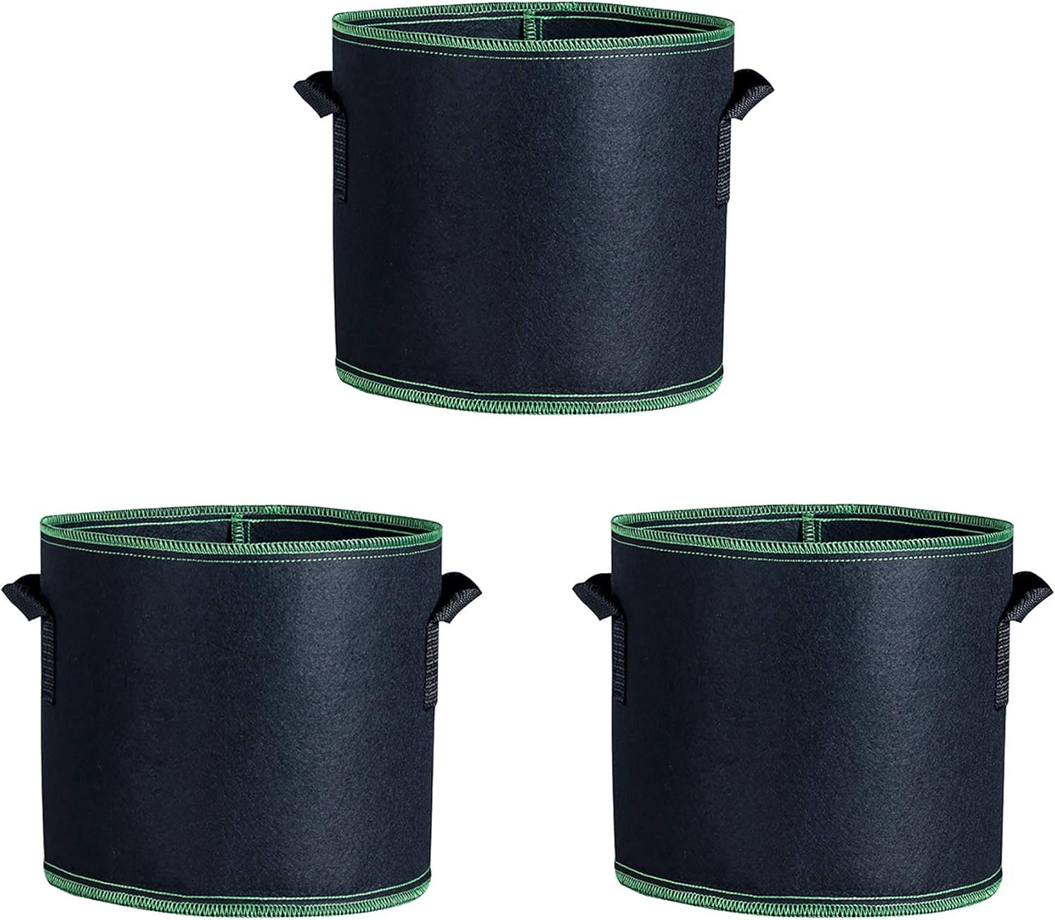 minzhenamz Set of 3 Plant Bags Grow Bags Made of NonWoven Fabric, 5