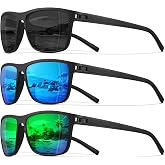 STORYCOAST Polarized Sunglasses for Men Women Classic Square Sports Fishing Running Golf Sun Glasses UV Protection