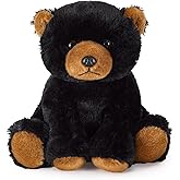 Ditucu Black Bear Stuffed Animal 8 inch Cute Realistic Plush Toys Ultra Soft Plushies Gifts for Kids