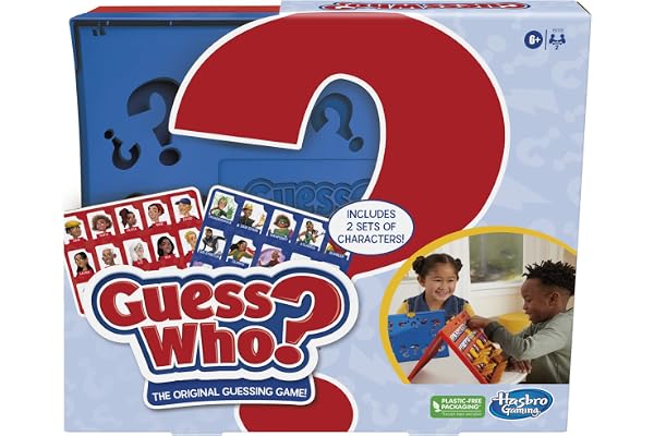 Hasbro Gaming Guess Who? Original,Easy to Load Frame,Double-Sided Character Sheet,2 Player Board Games for Kids,Guessing Game