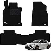WENNEBIRD Superior Carpet Floor Mats for 2018-2024 Toyota Camry, 0.5-Inch Ultra-Thick, Noise-Reducing, All-Weather Waterproof Anti-Slip – 3-Pc Set