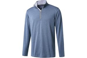 M MAELREG Quarter Zip Golf Pullover Men Dry Fit Long Sleeve Performance Wicking Mock Neck 1/4 Zip Pullover Mens Sweatshirt