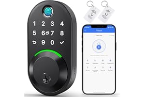 YAMIRY Keypad Smart Lock - Fingerprint Deadbolt with Remote App Control and Keyless Entry for Front Door Security