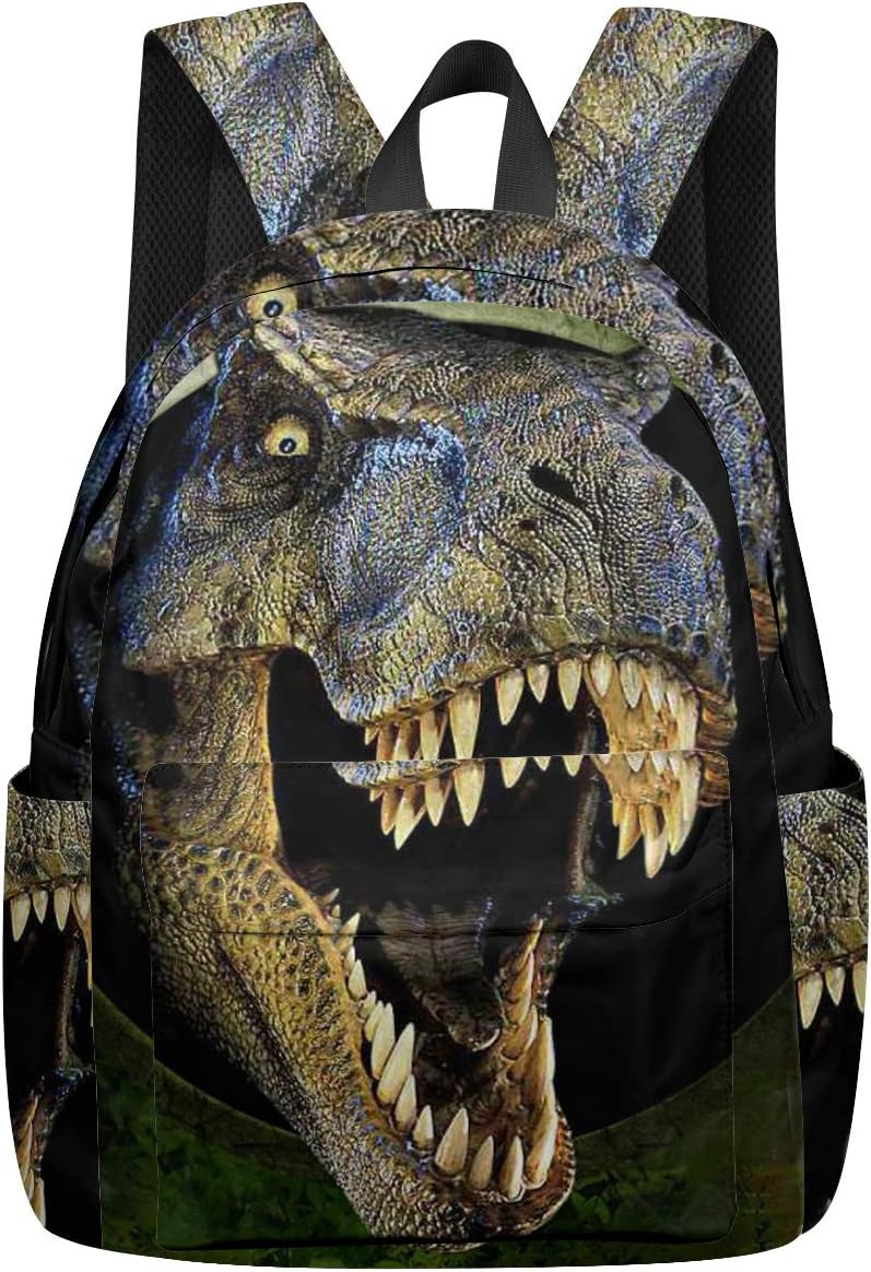 Animal Dinosaur Printed Backpack Lightweight Durable Backpacks Daypack Travel Shoulder Bag for Women Men