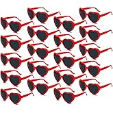 Pibupibu 10/20 Packs Wholesale Neon Colors Heart Retro Style Party Favors Sunglasses