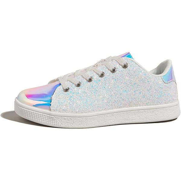 women's court vision low sneaker white iridescent