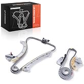 A-Premium Engine Timing Chain Kit w/Tensioner &amp; Guide &amp; Sprocket L4 2.5L | Compatible with Mazda 3 2014-2017, 6 2014, CX-5 2014-2017, CX-9 2016-2017, Replace# PY01-11-316A