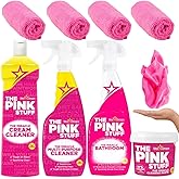 8-Pack BUNDLE | The Pink Stuff All Purpose Multi-Purpose Spray 750ml, Miracle Cleaning Paste 500g, Miracle Cream Cleaner 500m