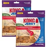 KONG All Natural Chicken Recipe Jerky Dog Treats for Training and Rewarding (2 Pack (Small/Medium))