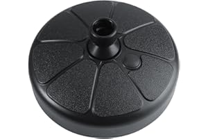 Patio Umbrella Base Stand, Fillable Plastic Pole Holder Round Umbrella Holder for Lawn Deck Backyard Garden