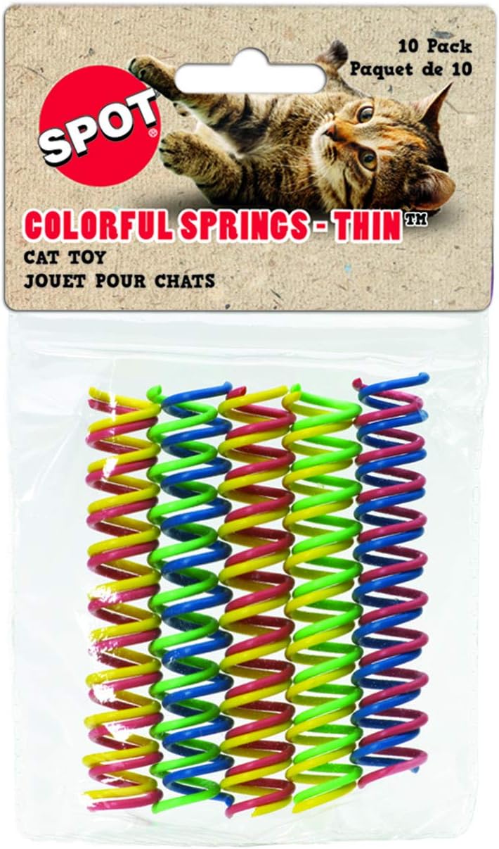 Ethical Thin Colorful Springs Cat Toy, 10-Pack : Pet Toys : Pet Supplies
