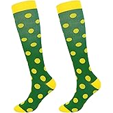 Junely Compression Socks for Women Knee High for Running Athletic Nurses Pregnant Women Work Support Travel Flight Sports