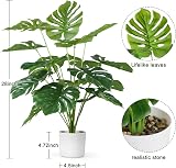 Sour Lemon 28 Inch Monstera Palm Tree Artificial Plant with Pot view 2