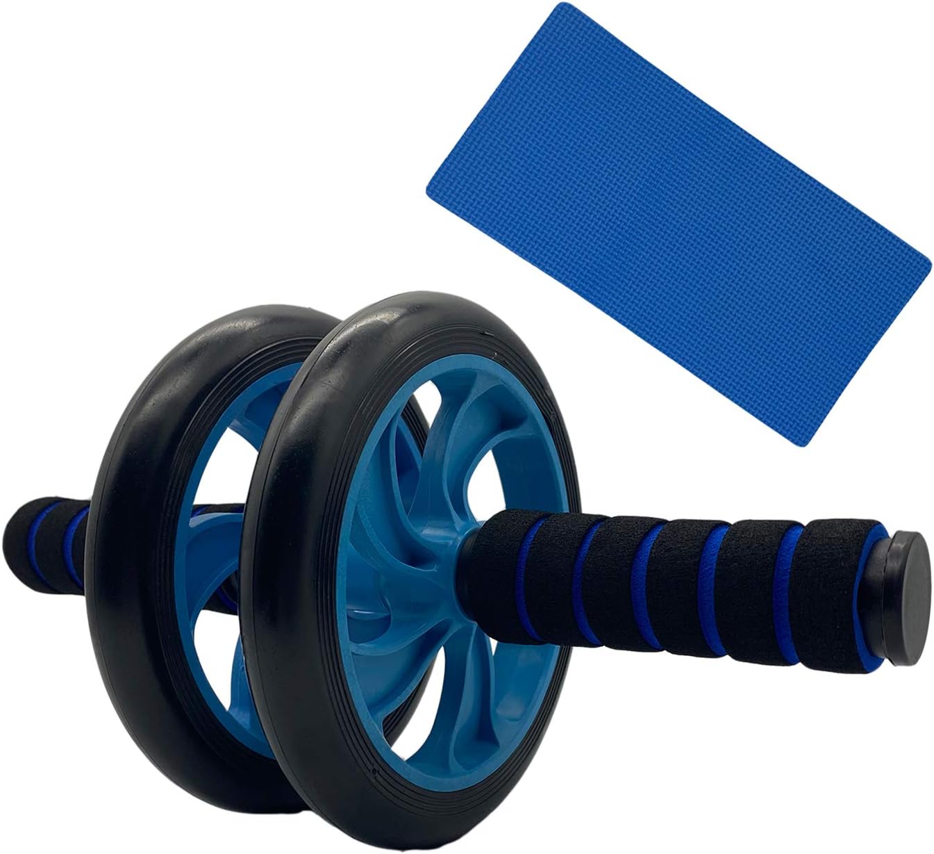 Avenmax Ab Dual Roller Wheel Includes Non- Slip Handles and Extra Thick Knee Mat Ab Roller Mute Wheel Abdominal Trainer Fitness Workout Training Equipment for Home