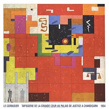 Le Corbusier Wandteppich Fur Chandigarh 2017 Poster Amazon Co Uk