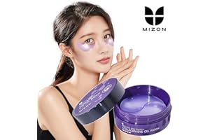 MIZON Marine Collagen Eye Gel Patch with Hydrolyzed Collagen, Caviar, and Chamomile for Firming, Nourishment, and Wrinkle Care- Korean Eye Mask– 60pcs – Stocking Stuffers