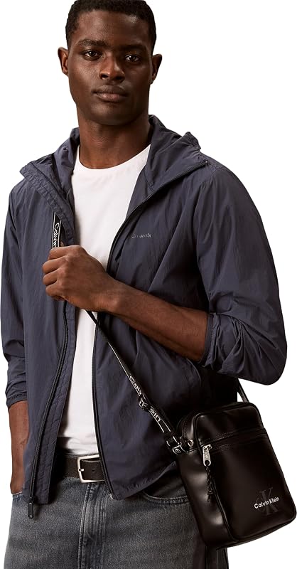 Herren Bold Logo Webbing Reporter Lv04d3418g Crossover, Schwarz (Schwarz), Einheitsgröße — Foto 2 von 4