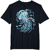 Jellyfish and Fishes in Sea T-Shirt
