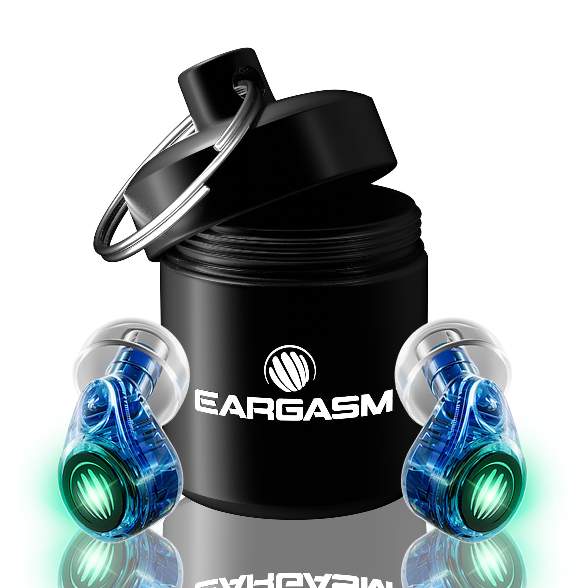 Eargasm Earlights Multicolor LED Light-Up Earplugs for Concerts, Festivals, Musicians, Night-Life Hearing Protection - Reusable Ear Plugs for High Fidelity Noise Reduction up to 21 dB
