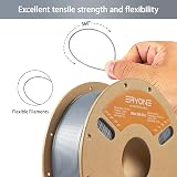 ERYONE Ultra Silk PLA Filament 1.75mm 1kg Roll Silver Smooth Finish view 4
