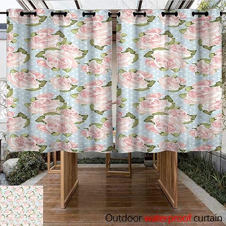 Amazon Com Onefzc Sliding Door Curtain Shabby Chic Decor