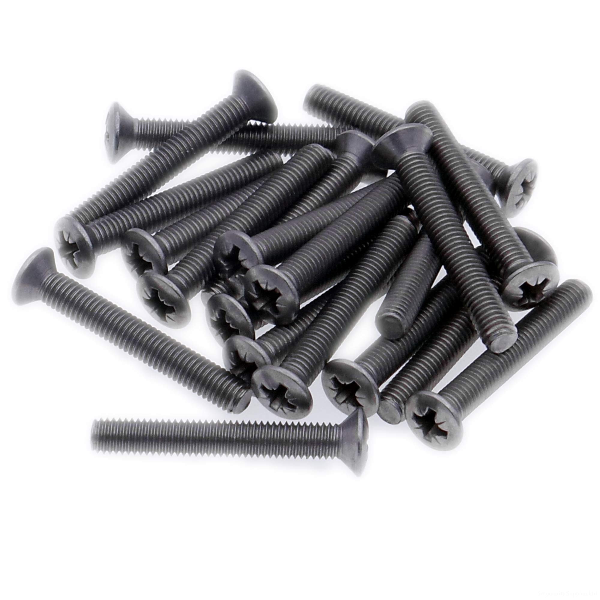 M4 (4mm x 8mm) Pozi Raised Countersunk Machine Screw (Bolt) - Stainless Steel (A2) (Pack of 20)