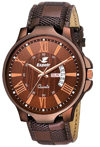 Analog Brown Dial Mens Watch-LS5098-2