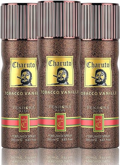Paris Corner Deo Set 3x Charuto Body Spray 200ml Men Women Fragrance Mist