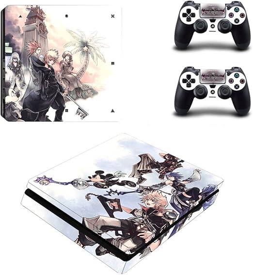 Amazon Ps4 スリム Slim スキンシール キングダムハーツ 本体用 コントローラー用 2枚 グッズ スキンシール