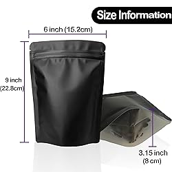YINGZON 100 Pack Mylar Bags, 6 x 9 inchs Premium