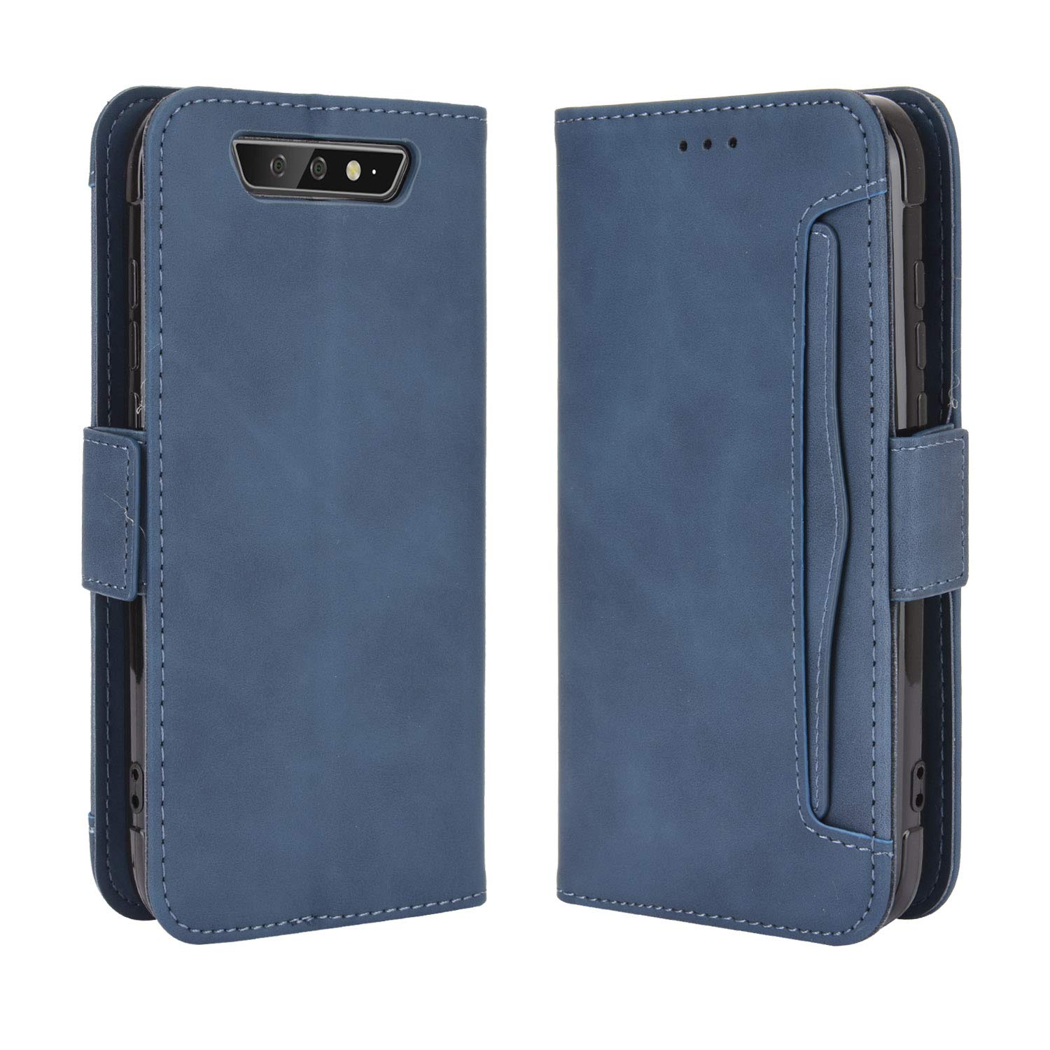 Wallet Case for Blackview BV5500, Retro Style Wallet Magnetic Cover with Credit Card Slots and Flip Stand, Leather Phone Case Compatible with Blackview BV5500,5500 Pro,5500 Plus, Blue โ image 1