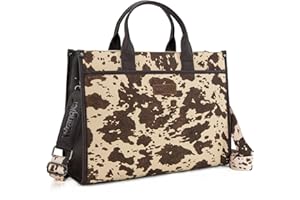 MONTANA WEST Wrangler Laptop Bag for Women 15.6 Inch Vintage Work Tote Bag for Business Briefcase Handbag with Adjustable Shoulder Strap
