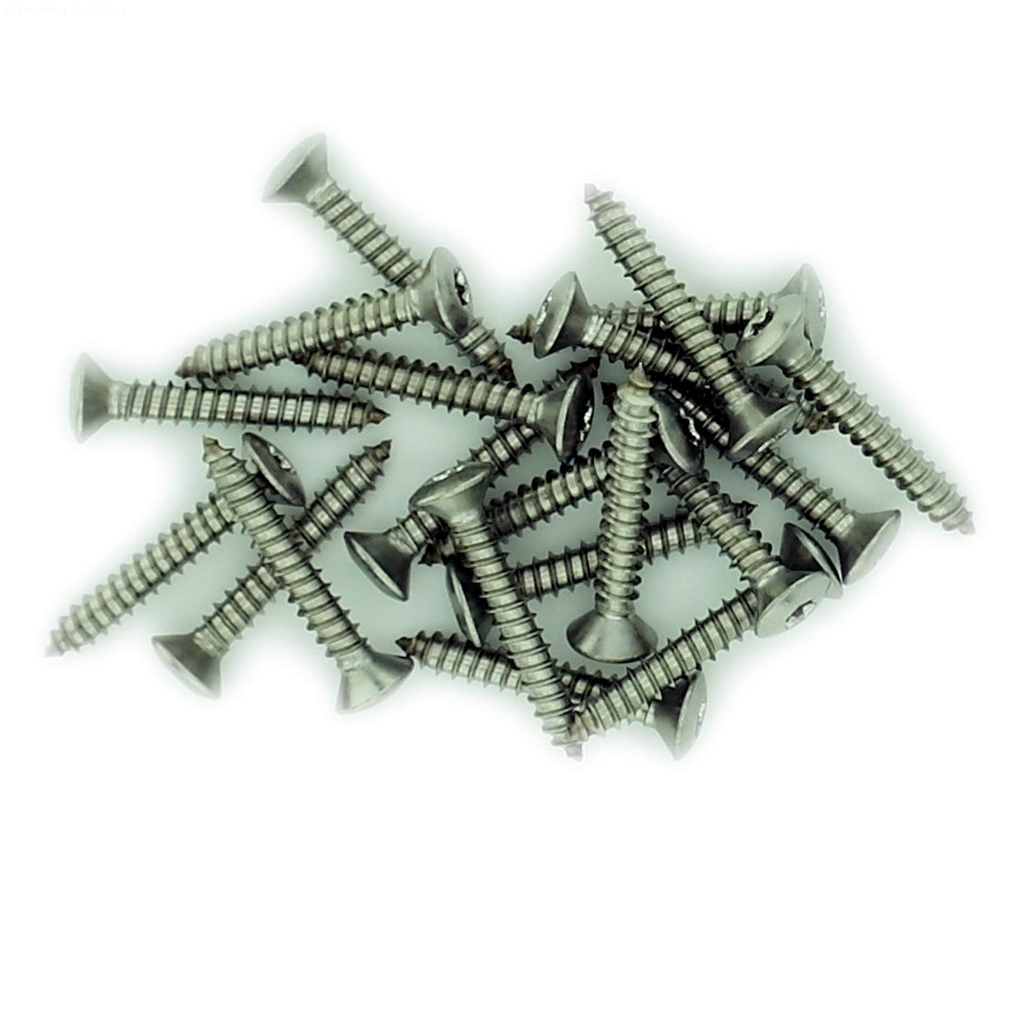 No.14 x 0.5 (6.3mm x 13mm) TX Raised Countersunk Self-Tapping Screw - Stainless Steel (A2) (Pack of 20)